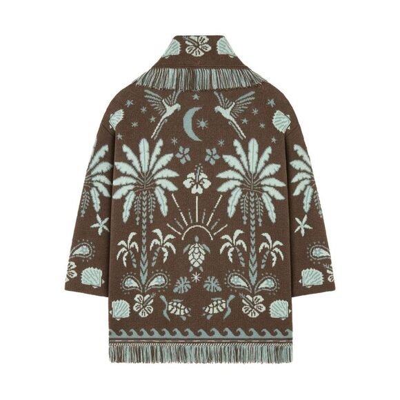 Alanui Women Echoes Of The Island Wool And Cotton Cardigan - Picture 5 of 5